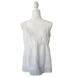 Saks Fifth Avenue Womens Size L Linen Blend Camisole Top